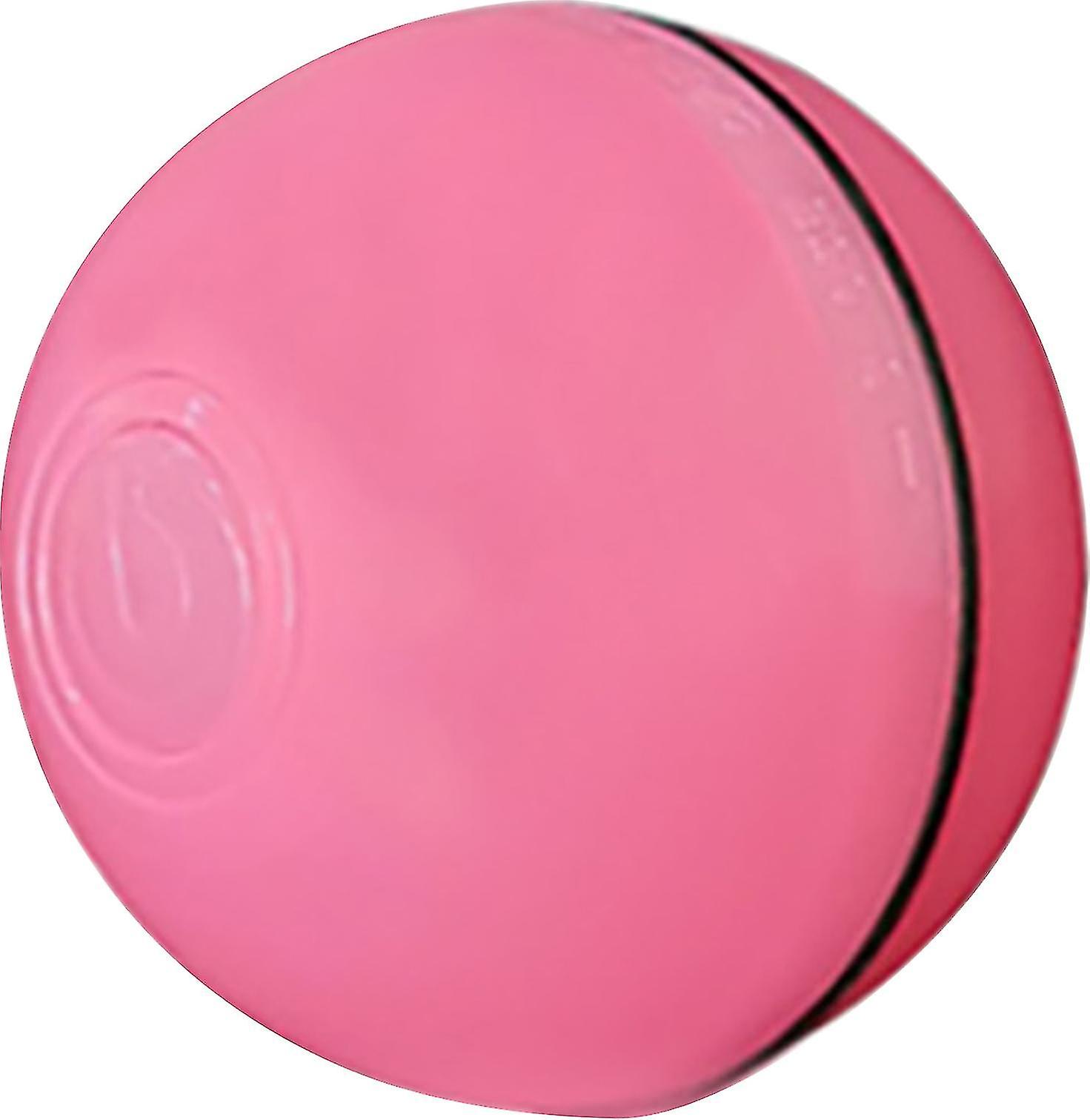 Electric Interactive Cat Toy Ball Rolling Ball For Kitten Cats Exercise Chase Led Light  Usb Rechargeable Steering Automatically Red