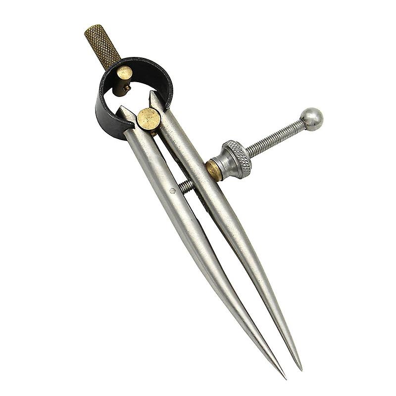 Professional Leather Spacing Gauge Stainless Steel Round Leg Handmade Leather Tool Scribing Gauge Effective Radius 0-75mm
