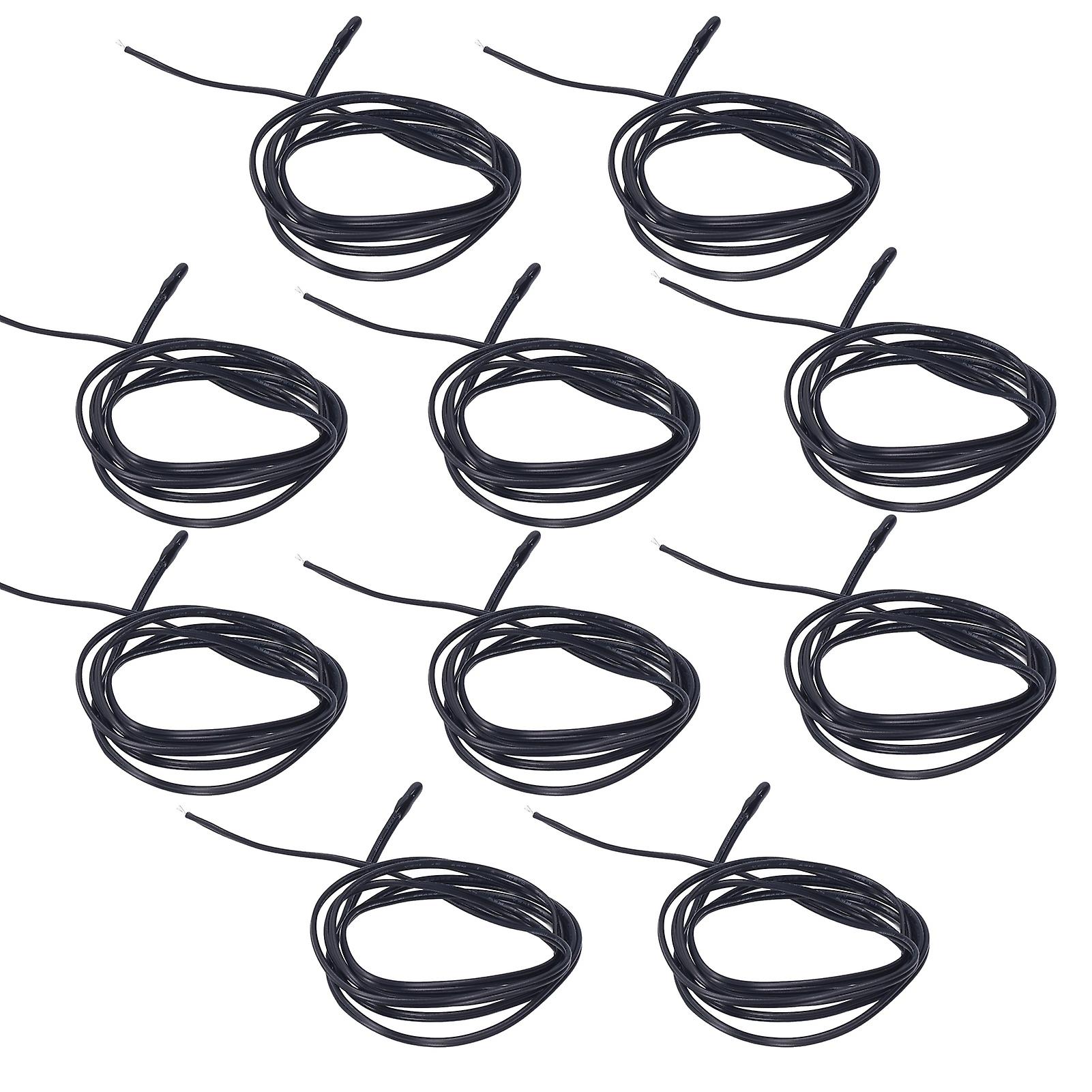 10Pcs 50K B3950 NTC Thermistor Sensor 1m Cable PVC Epoxy