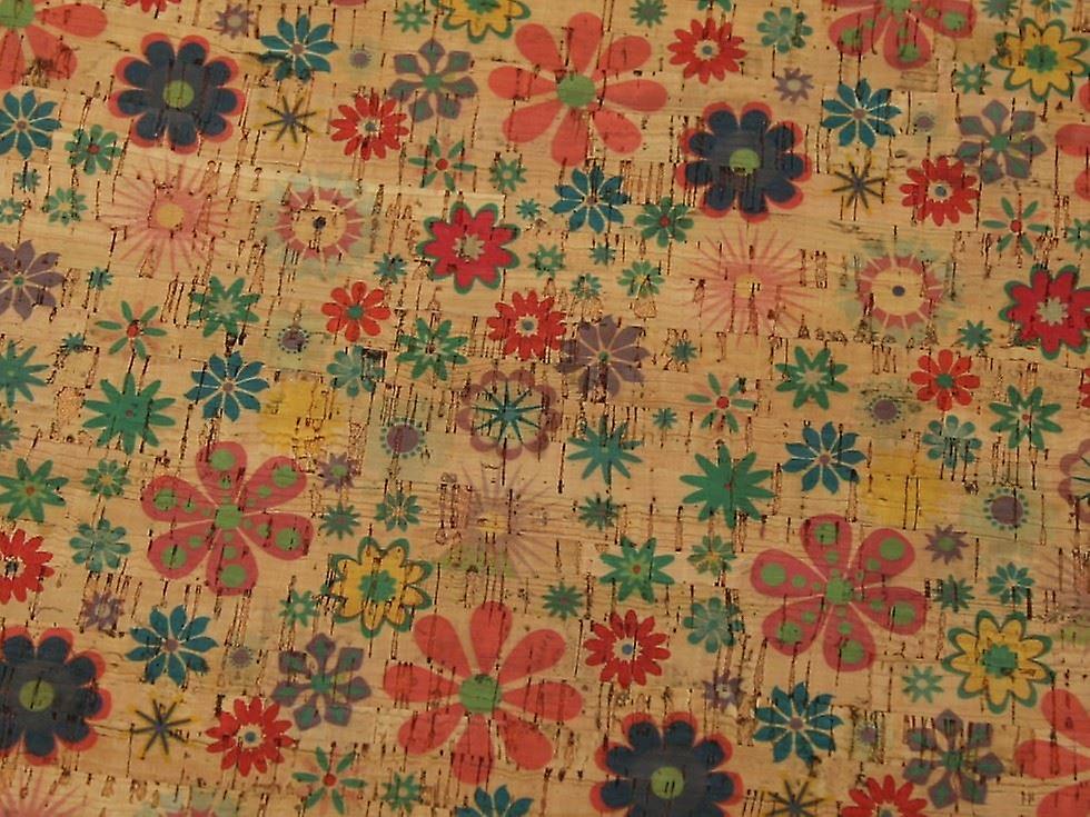 Minerva Cork Leather Fabric Natural - per metre