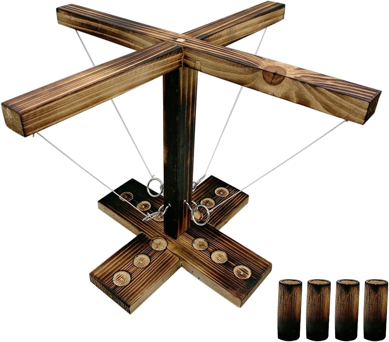 Hooks Ring Toss Game with Shot Ladder Bundle 306