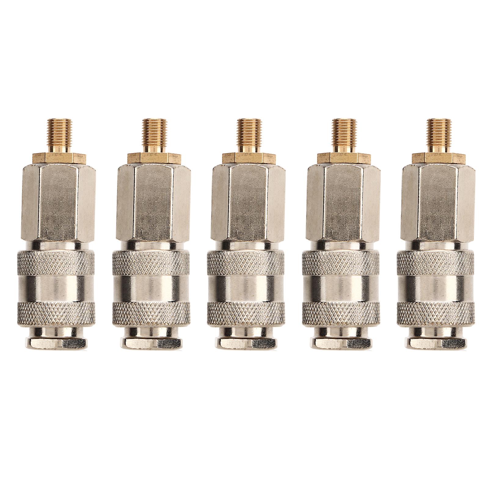 5pcs Tire Inflator, Air Compressor Adapter 3 in 1 Quick Connector Covert Your Air Pump to Pneumatic Tools