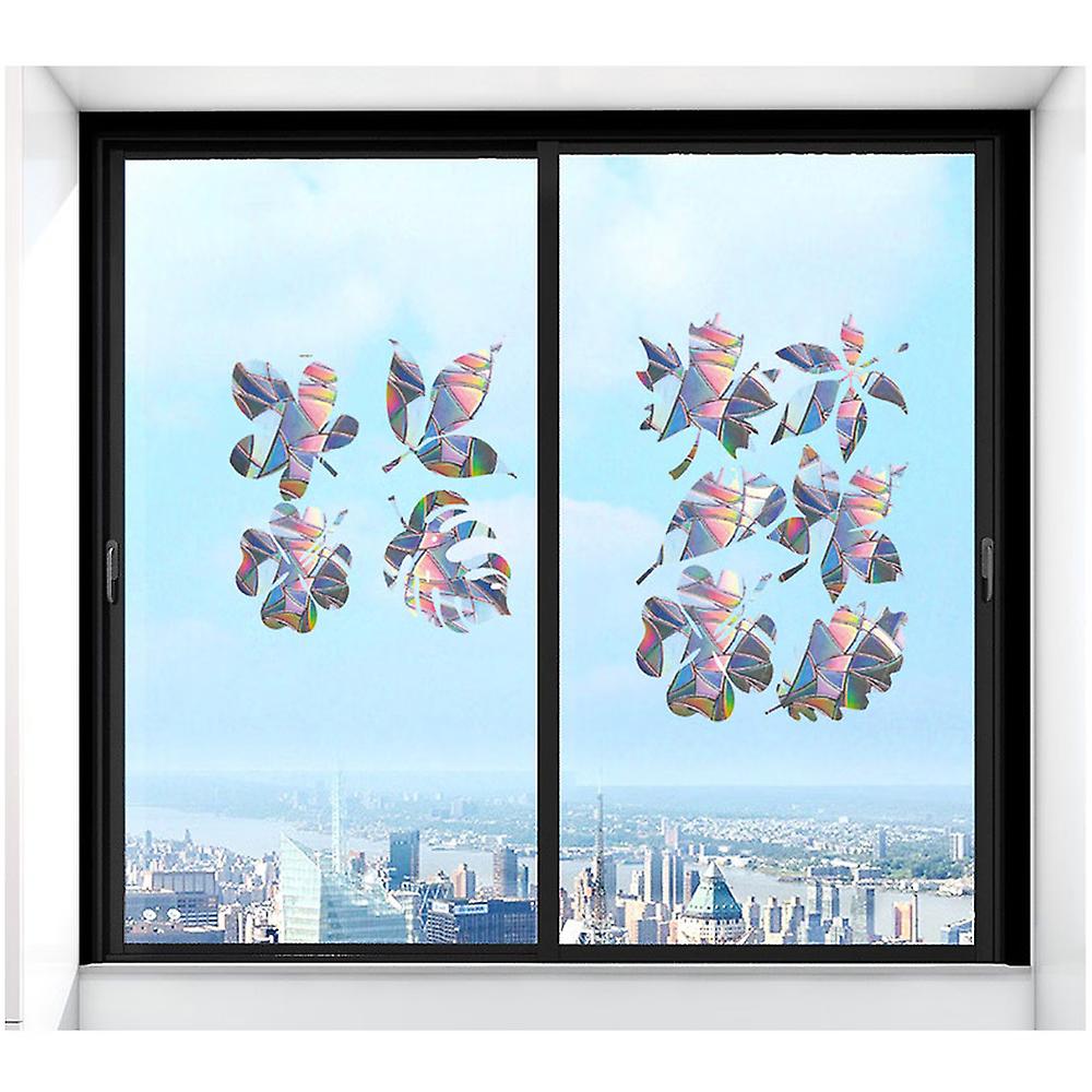 19pcs Anti-Collision Window Decals Window Sticker to Prevent Bird Strike on Window Non-Adhesive Vin