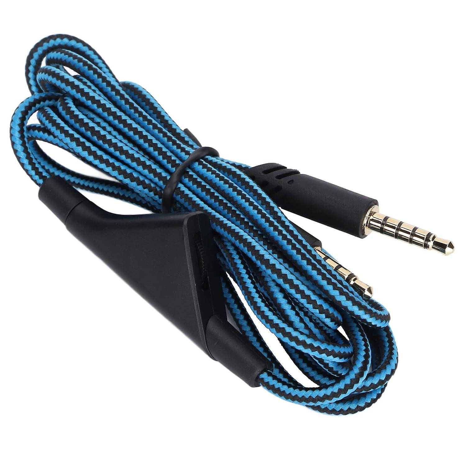 Replacement Audio Cable, Headphones Audio Cable Inline Volume Control Wire and Without Inline Mute C