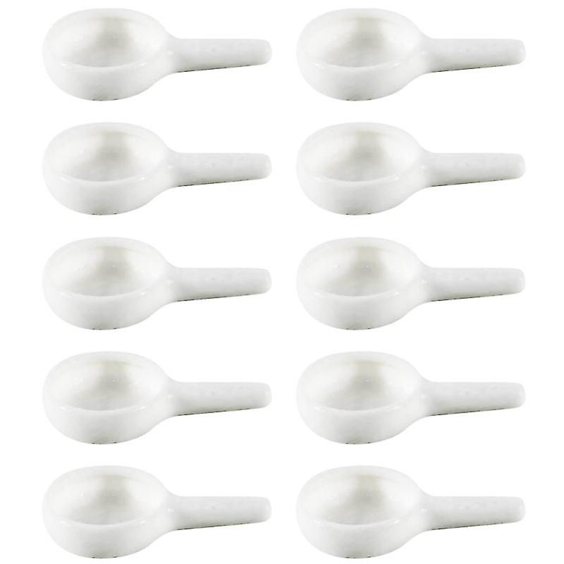 10pcs Ceramic Tealight Spoon