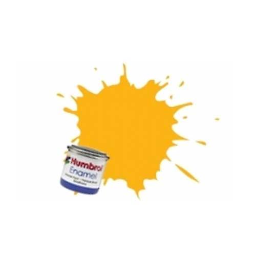 Humbrol Enamel Paint 14ml No 154 Insignia Yellow - Matt