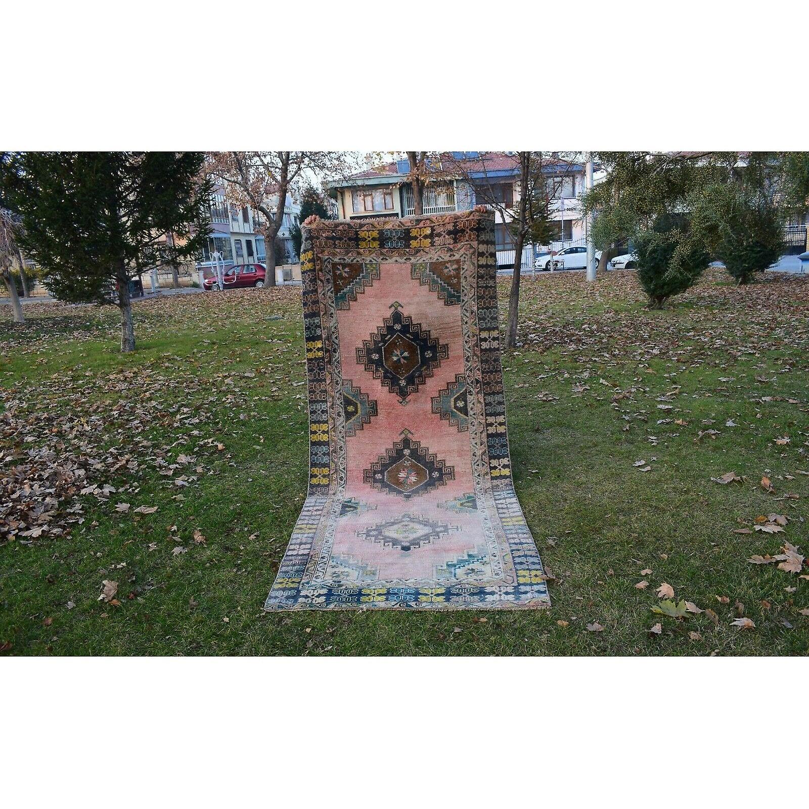  Tribal Caucasian Runner With Rich Border