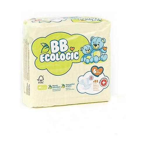 Baby diapers T6 XL 16kg + - BB Ecologic range 22 units