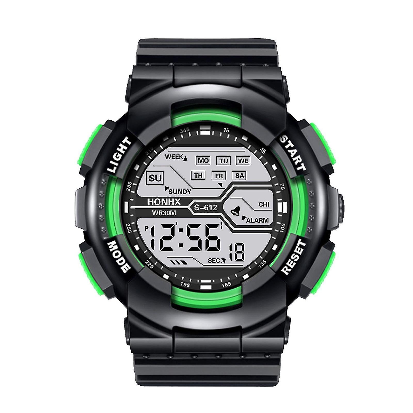 Honhx A Variety Of Styles Of Cool Sports Electronic Watches With Four Buttons