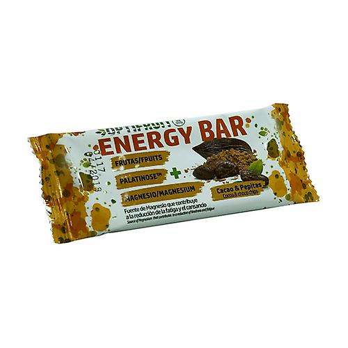 Optifruit Energy Bar + MG + Palatinose (Cocoa Flavor + Chips Choco) 1 unit of 40g (Chocolate - Cocoa)