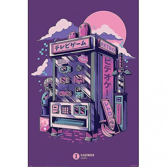 Ilustrata Retro salgsautomat Maxi plakat