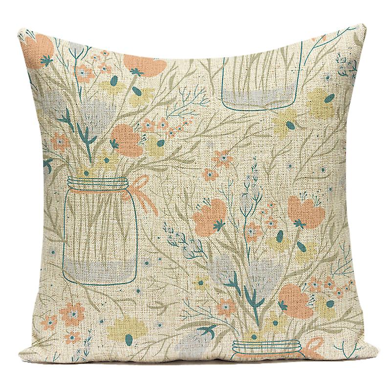 Copertina cuscino quadrato Divano in lino vita cuscino colore19