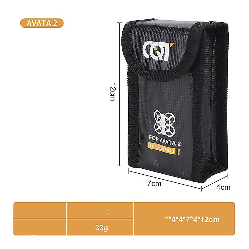 Battery Safe Bag Protective Li-Po Safe Bag Explosion-proof for DJI Avata 2