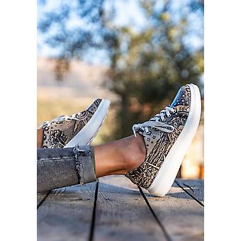 Dames Vegan Lederen Witte Sneakers - Feeling Moody Design