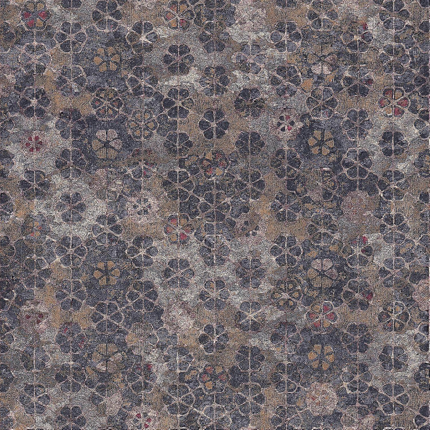 Graphic non-woven wallpaper wall Profhome 373914-GU slightly textured with graphical pattern shiny violet brown