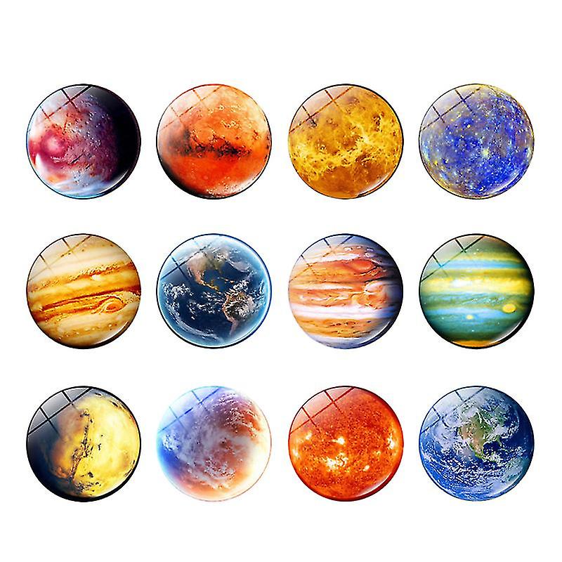12pcs Glass Refrigerator Magnets