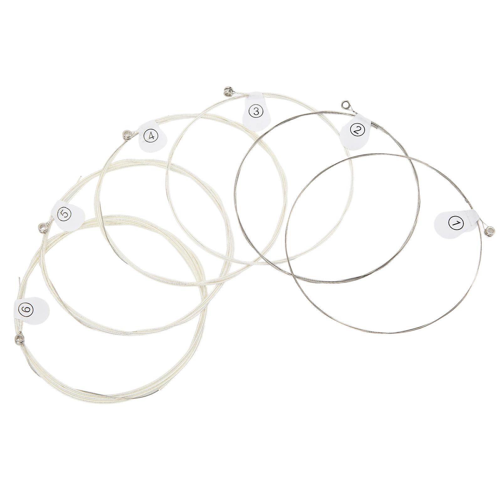 6Pcs Guitar String Ball End Metal Bass Strings Instrument Accessory for Replacement 