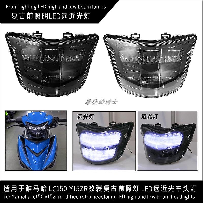 For Yamaha LC150 Y15ZR Modified Headlights Retro Headlamps LED High and Low Beam Headlights