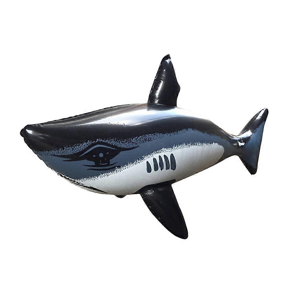 Inflatable Shark Float Pool Toy Pool Floating Cartoon Shark Toy PVC Large Shark Decoration