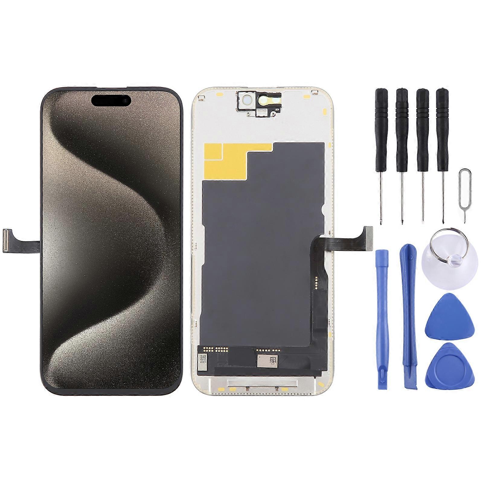 YK OLED LCD-skjerm for iPhone 15 Pro