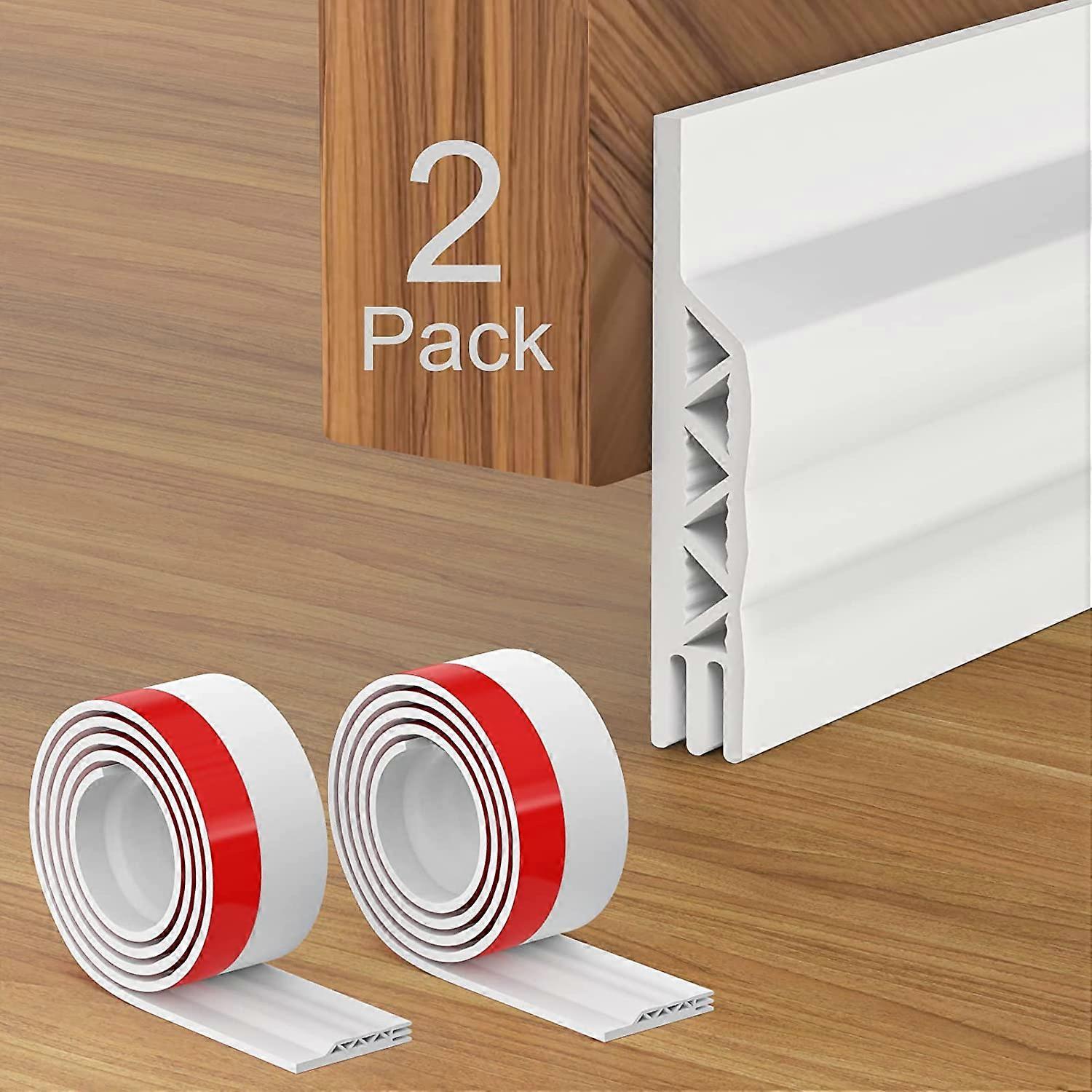 2m*50MM Adhesive Door Bottom, Insulating Bottom Door Bottom White