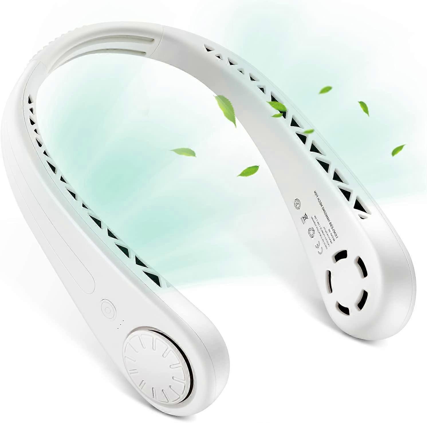 Neck Fan Hanging Bladeless Hands Free Rechargeable 3 Speeds Headset Portable