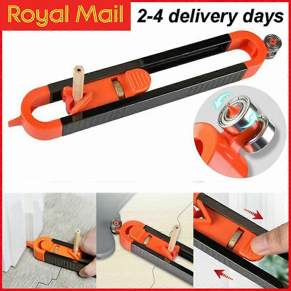 Carpenter Tool Profile Scribing Ruler Contour Gauge with Lock Professional Kit