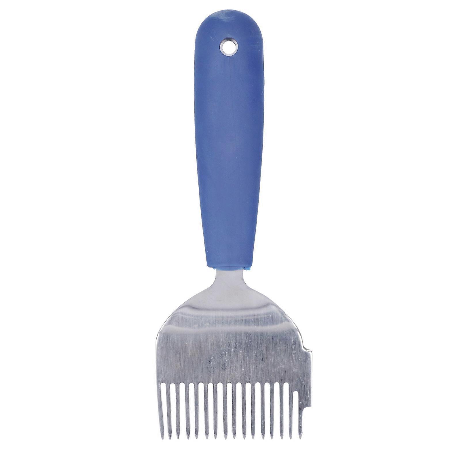 16 Tin Stainless Steel Uncapping Fork Beekeeping Honey Fork Shovel Tool with Plastic Handle