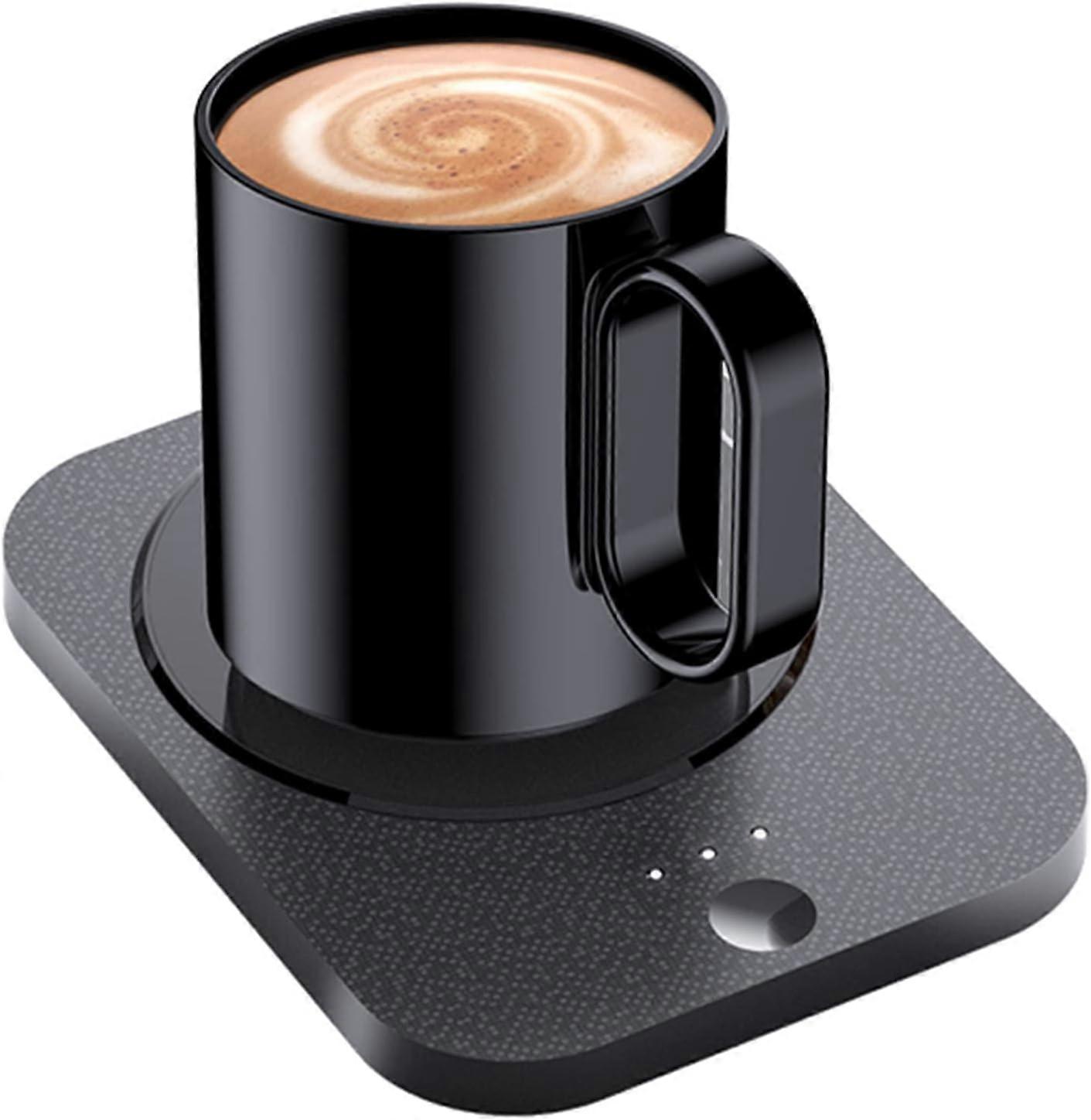 Coffee Mug Warmer, Smart Timing Function Heater with Three Temperature Settings and Auto Shut Off (Cup Not Included)