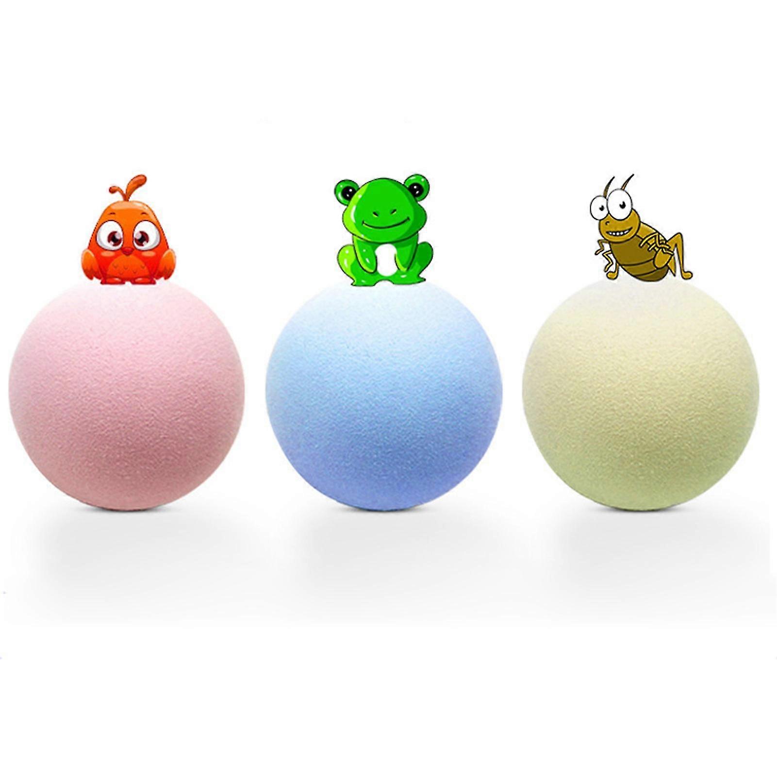 3 Colors Smart Cat Toy New Gravity Ball Touch Sound Cat Toy Catnip Interactive Ball Squeaky