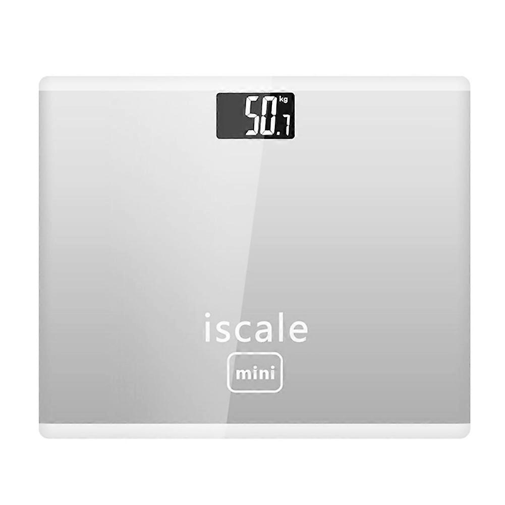 Mini Electronic Digital Weight Scale Tempered Glass LED Display Body Fat Scale