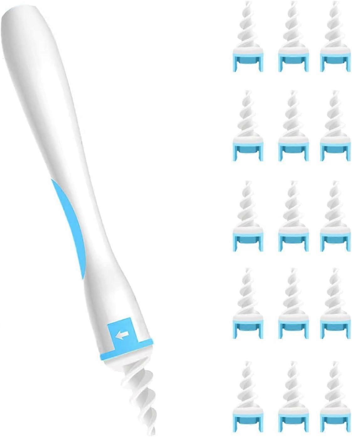 منظفات شمع الأذن Q Grips - مزيل شمع الأذن المصنوع من السيليكون الآمن مع 16 نصيحة بديلة ، منظف أذن ناعم للبالغين والأطفال