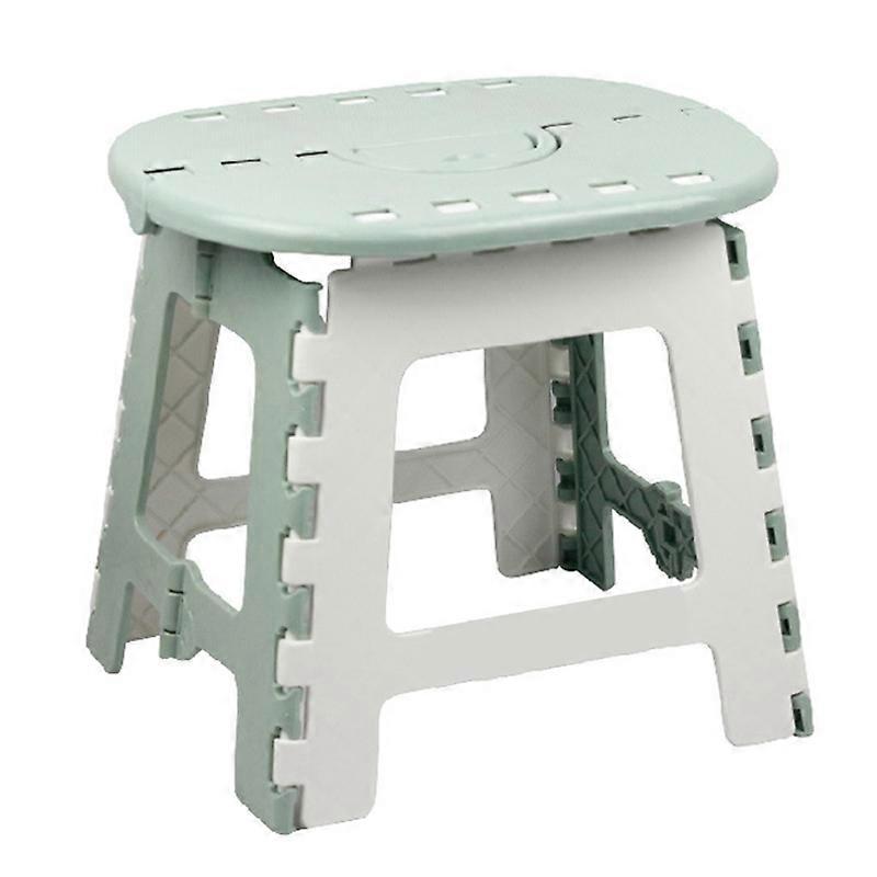 Folding Step Stool Portable Chair Seat for Home Bathroom Kitchen Garden Camping Kids and Adults Use Stool Chair,Green
