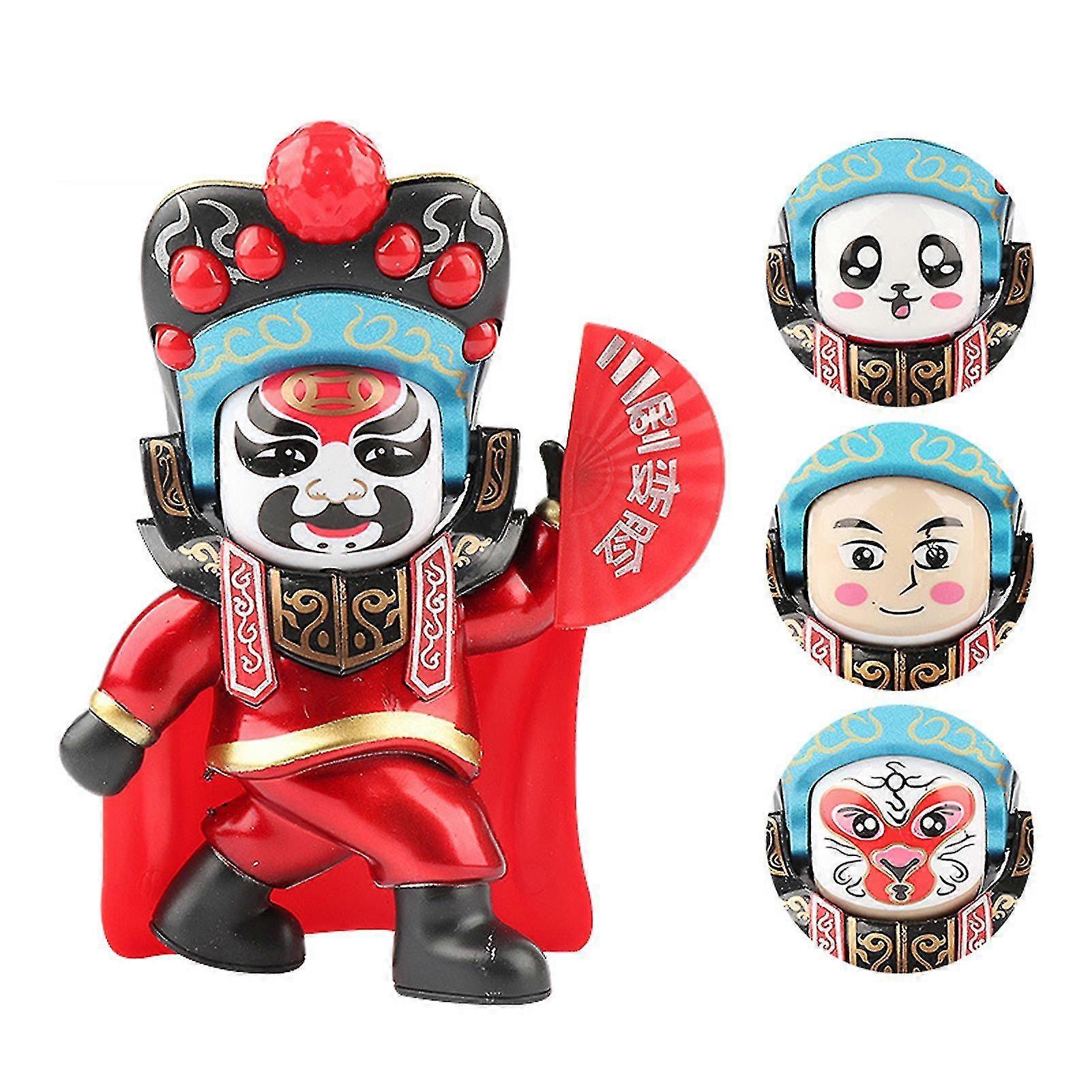 Blue Traditional Creative Face Changing Chinese Opera Toy