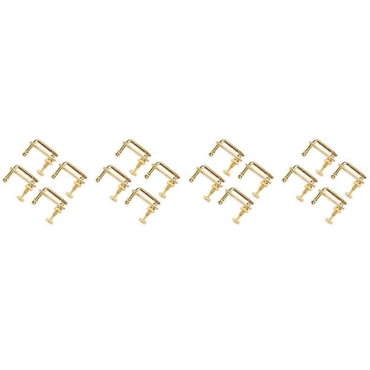 16Pcs Violon Fine Tuners Or Violon Pièces String Ajusteurs Remplacement pour Violon 4/4
