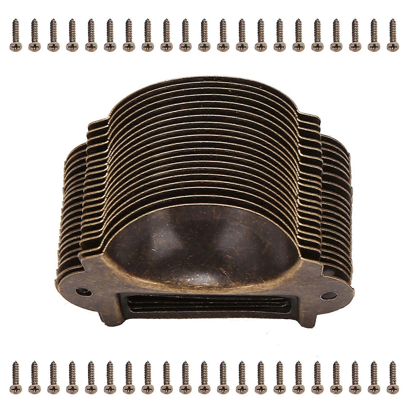 20PCS File Name Card File Cabinet Handles Label Holder Antique Drawer Label Pull Cabinet Handle Fil