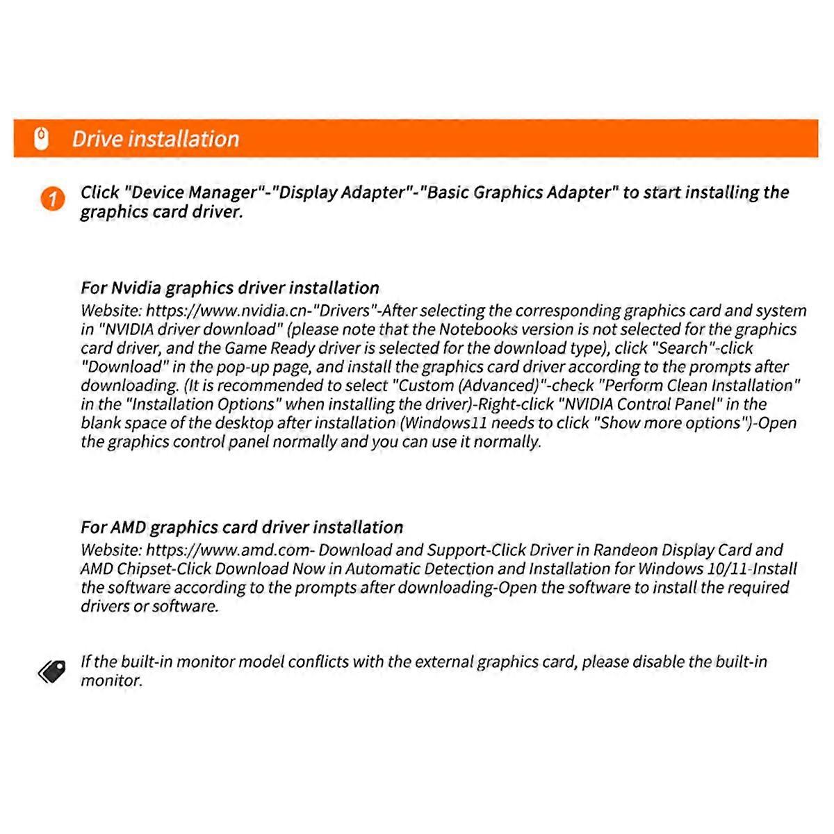 OCuLink Graphics Card Docking Station+Adapter Board OCuP4V2 PCIE4.0 Support for /AMD/ Graphics Cards