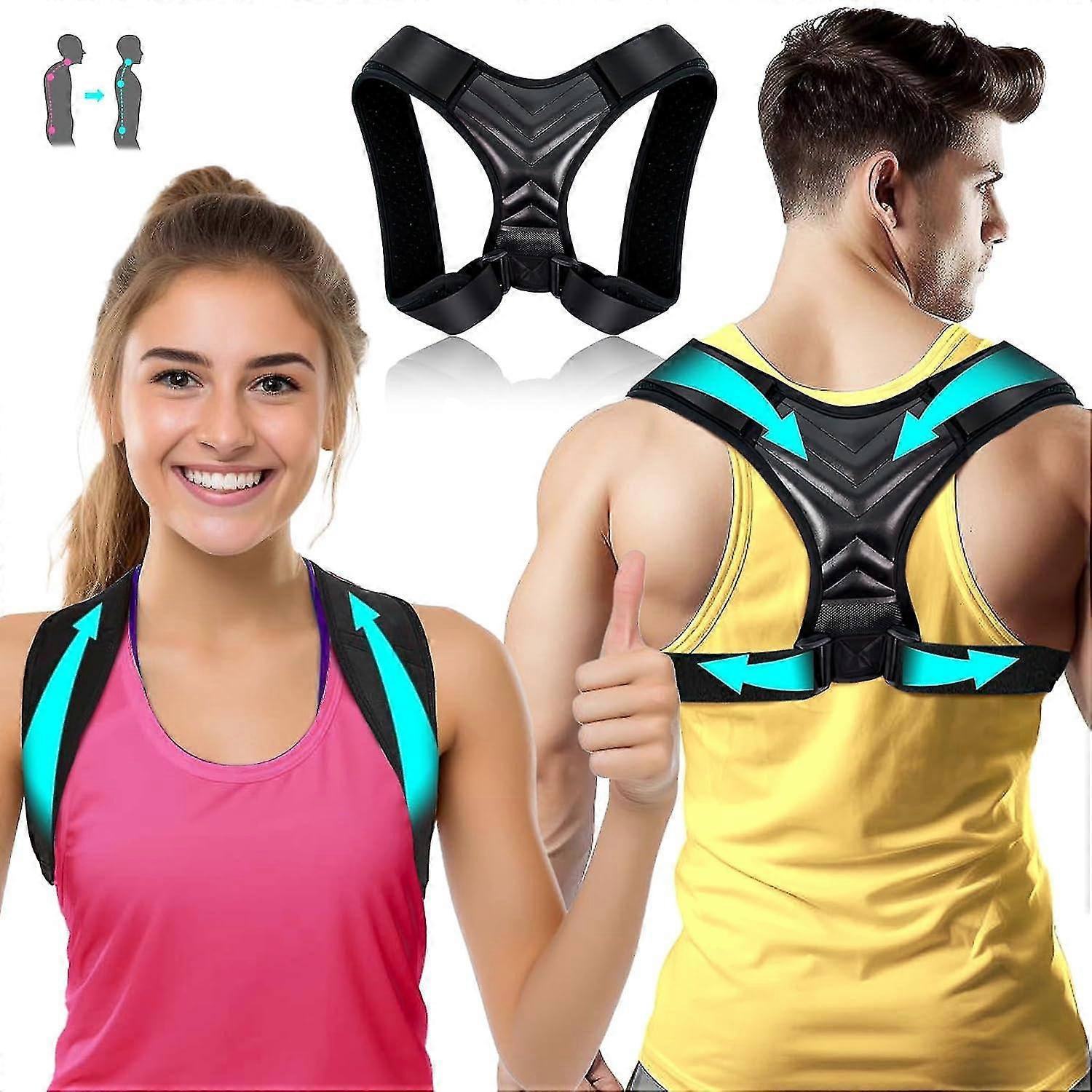 Back straightener, backrest posture correction, women's backrest shoulder strap, posture correction, preventing hunchback, relieving low back pain -GS