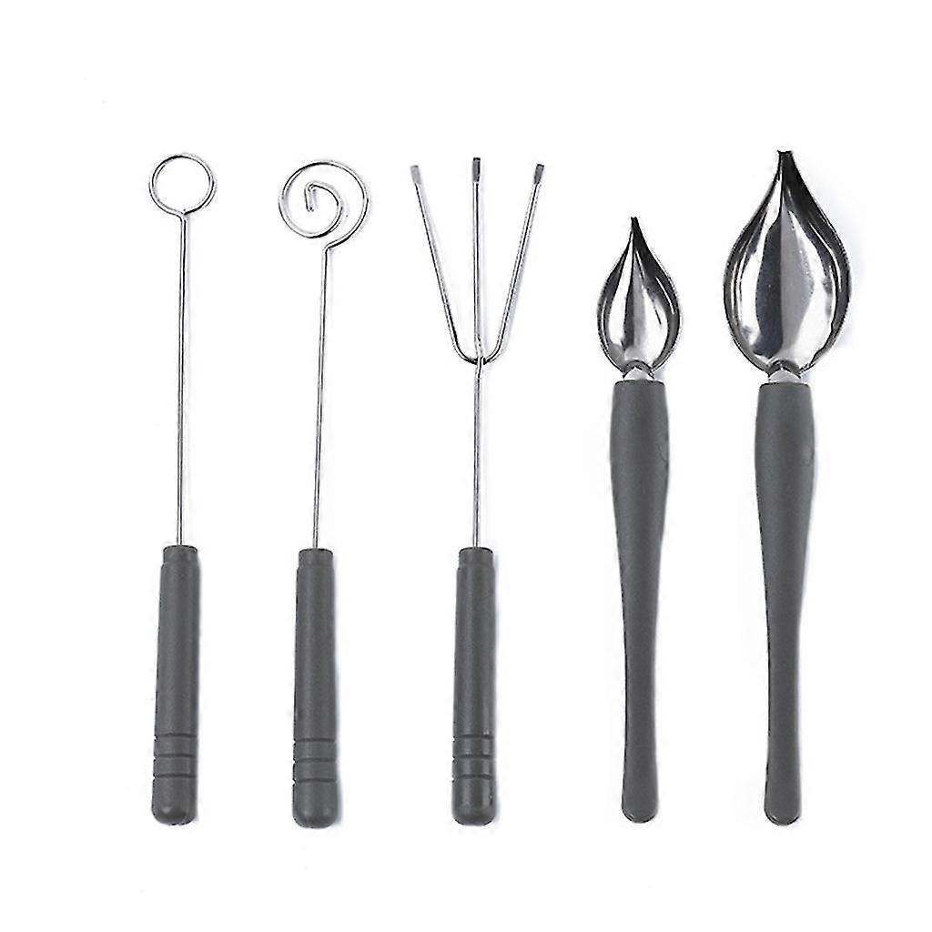 Chocolate Dipping Fork Spoons Tools Set Stainless Steel Decorative Candy Tool
