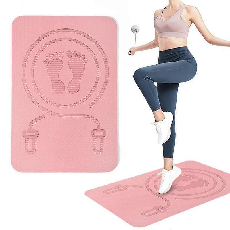 Waterproof And Sweat Proof Exercise Cushioning Mute Jump Rope Mat Anti-slip Thickening Anti-noise Home Skipping Mat new durable