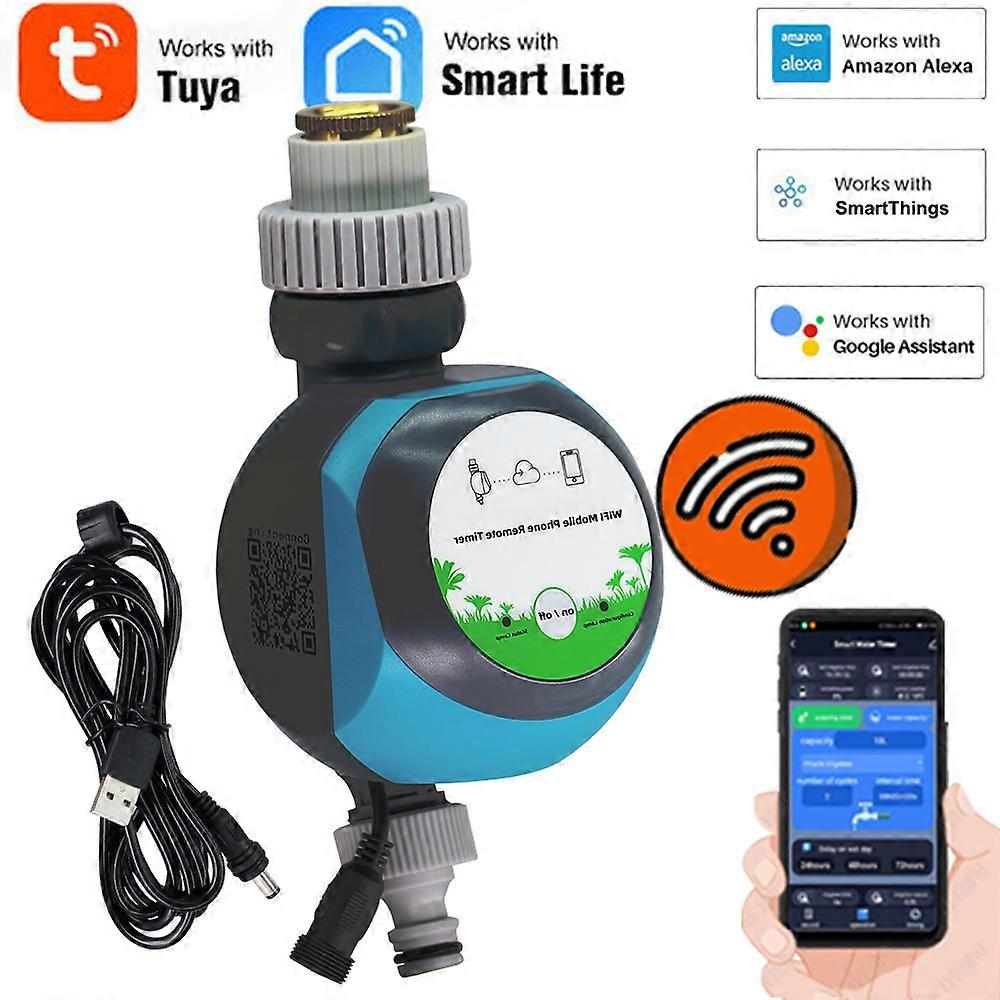 WIFI Automatic Garden Water Timer Mobile Phone Remote Drip/Mechanical Controller Home Irrigation Watering Tuya Smartlife Supplie