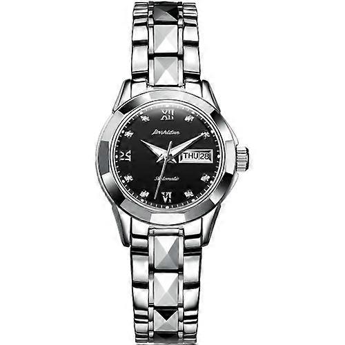 JIN SHI DUN 8813 Fashion Waterproof Luminous Automatic Mechanical Watch, Style:Women