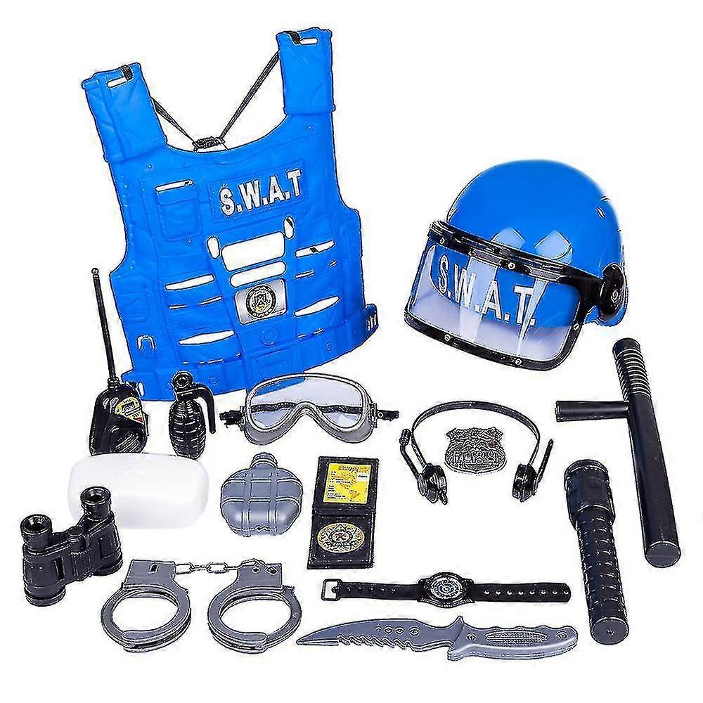 16pcs Role Play Kit Cop Toy Set