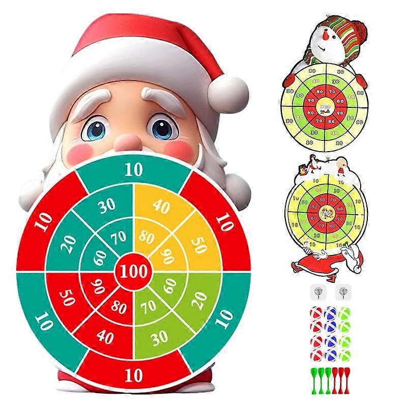 Jeu de Flechettes Exterieur,Jeu de Fléchette Enfant,Jouet de Fléchettes Double Face Pliable avec 12 Balles Collantes pour Intérieur - Jeux - Jouets