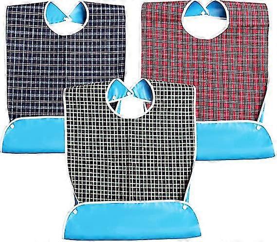 Haklappar för vuxna, haklapp för vuxna, tvättbara mathaklappar för äldre