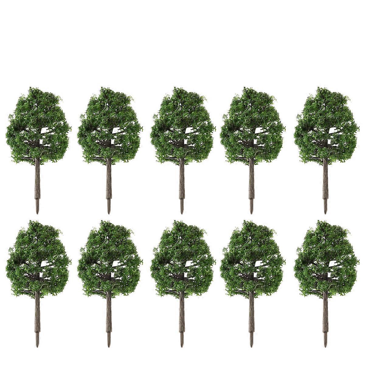 Winomo 20pcs 9cm Scenery Landscape Model Tree Simulation Tree (Dark Green)