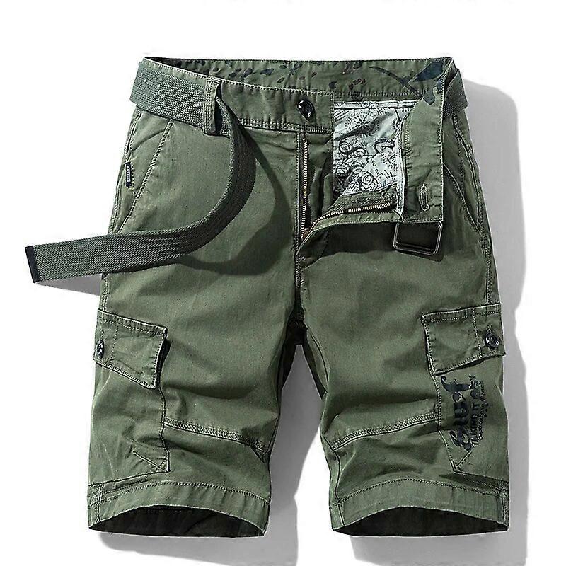 Redkid Été Hommes Coton Cargo Shorts Hommes Mode Casual Multi Poches Militaire Shorts En Plein Air B
