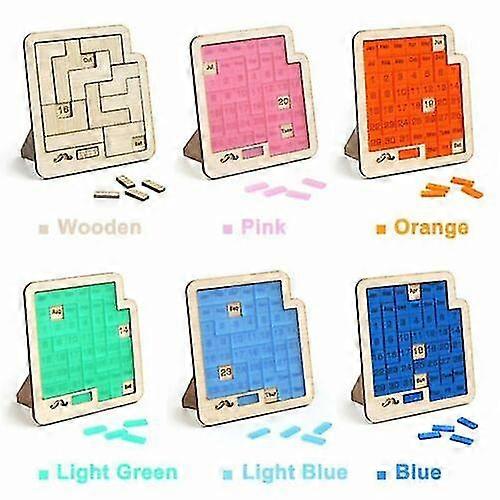 Günlük Takvim Bulmaca Oyuncak Ahşap Takvim Bulmacalar