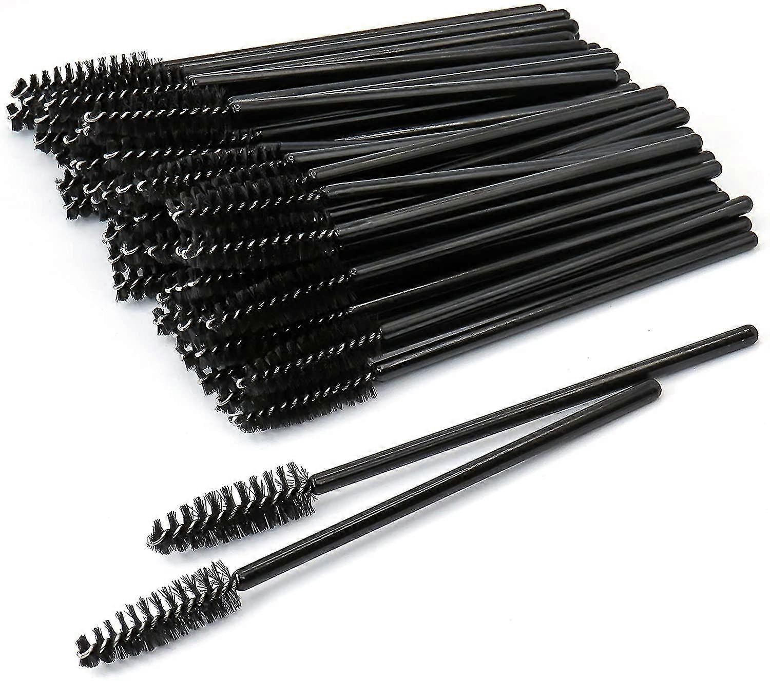 50 Disposable Eyelash Brushes (black)