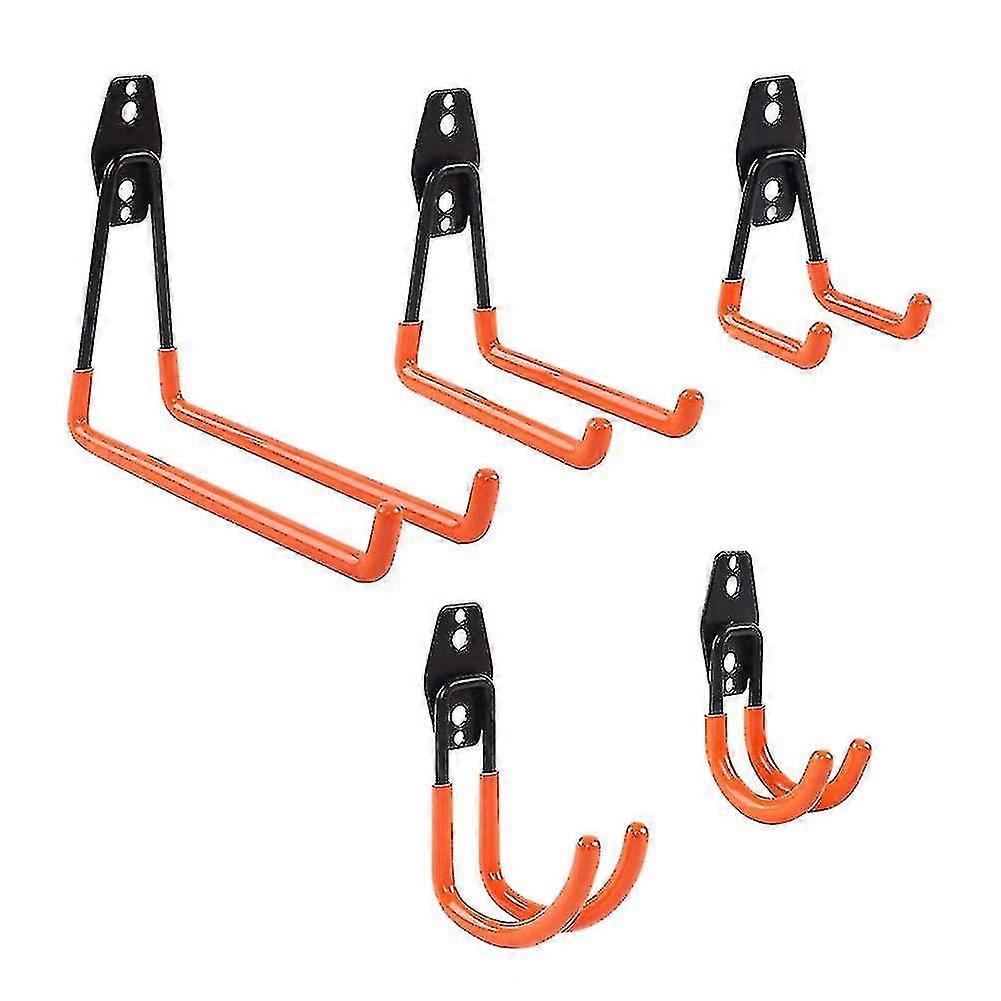 5pcs/set Garage Storage Hook Metal Hook Wall Mount Hanger Hooks